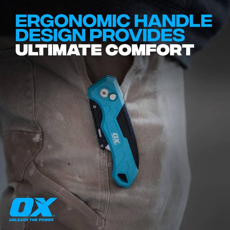 OX Tools Professional Heavy Duty Fixed Blade Folding Knife OX-P224301