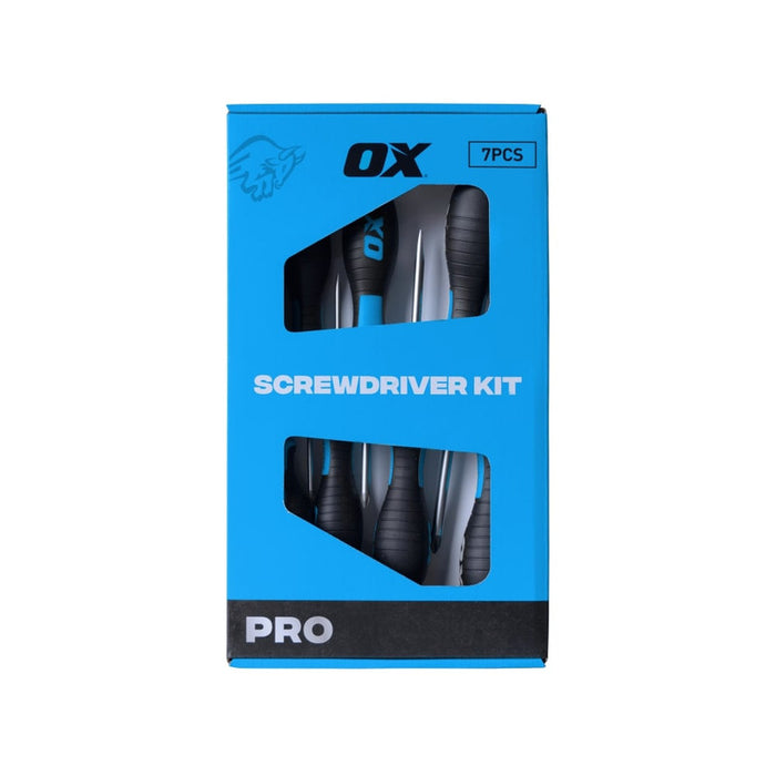 OX Tools Pro 7pc Screwdriver Kit - PH & Flat Blade - OX-P361717