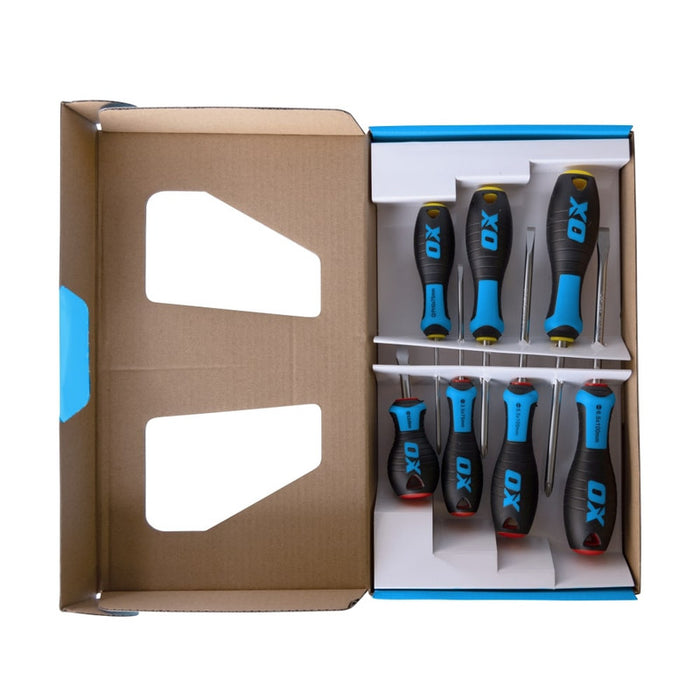 OX Tools Pro 7pc Screwdriver Kit - PH & Flat Blade - OX-P361717