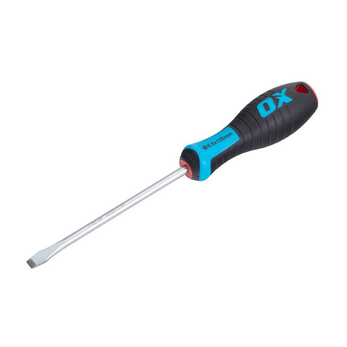 OX Tools Pro Flared Flat Head Screwdriver 125×6.5mm - OX-P362212