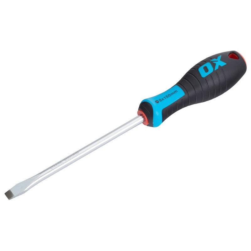 OX Tools Pro Flared Flat Head Screwdriver 150x8mm - OX-P362215