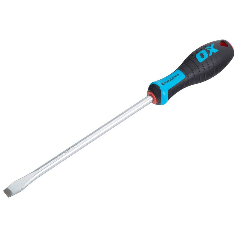 OX Tools Pro Flared Flat Head Screwdriver 200x10mm - OX-P362220