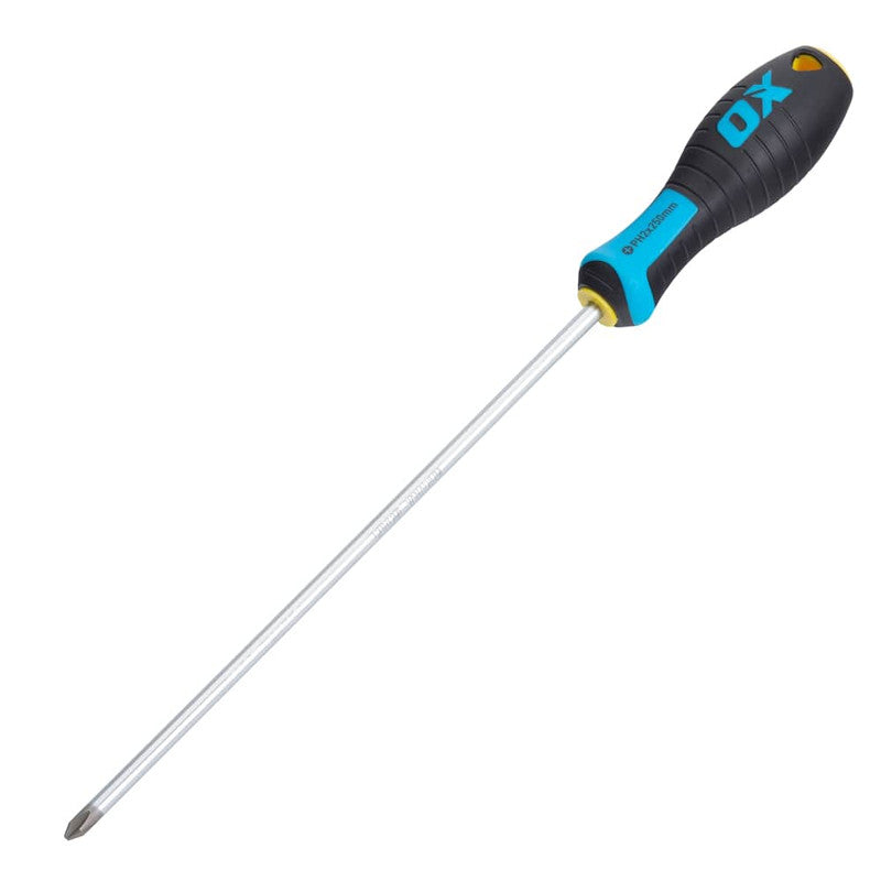 OX Tools Pro PH2 x 250mm Phillips Screwdriver