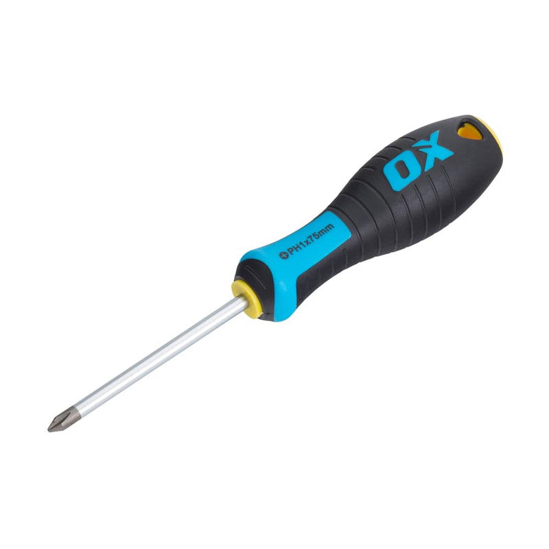OX Tools Pro PH1 x 75mm  Phillips Screwdriver