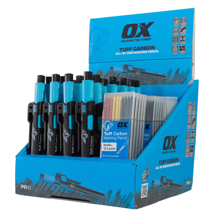 OX Tuff Carbon Marking Pencil Display Pack