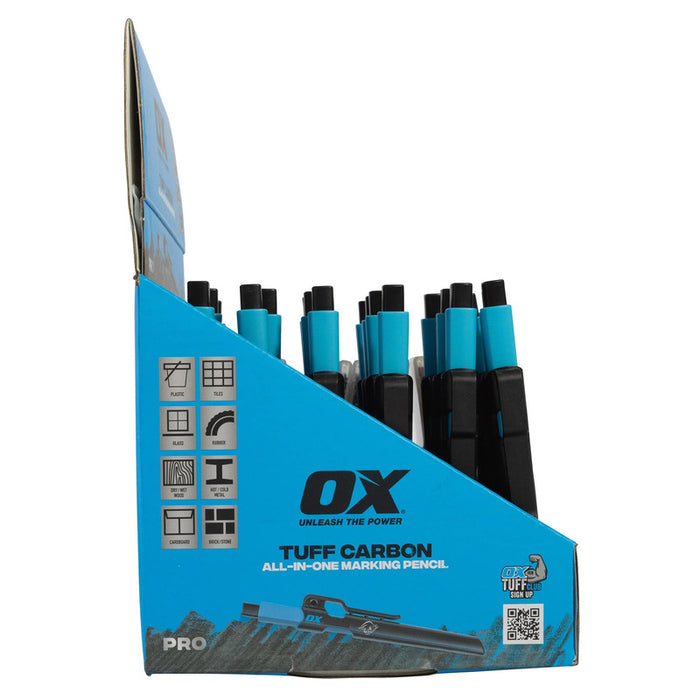 OX Tuff Carbon Marking Pencil Display Pack