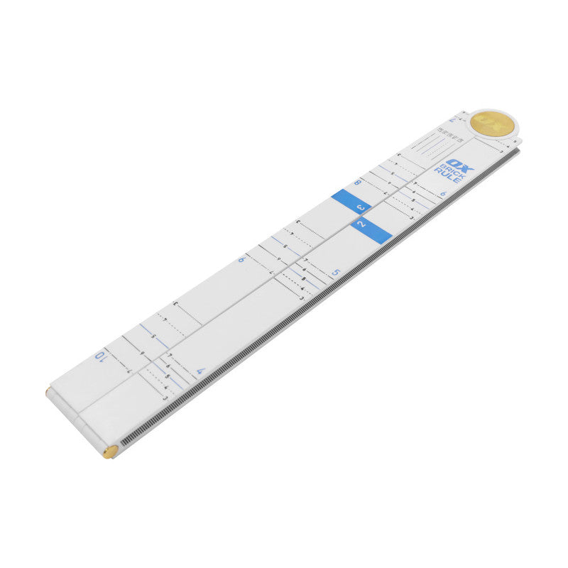 OX Tools Pro Metric Tuff Rule – White | Brick Gauge - OX-P509013