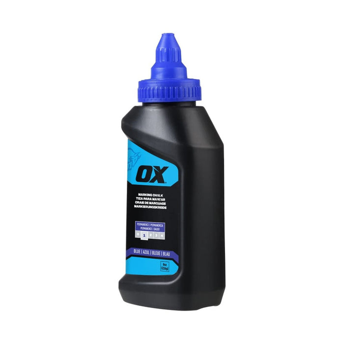 Ox Tools 8 Oz Standard Blue Marking Chalk - Permanence 1 - OX-P630802