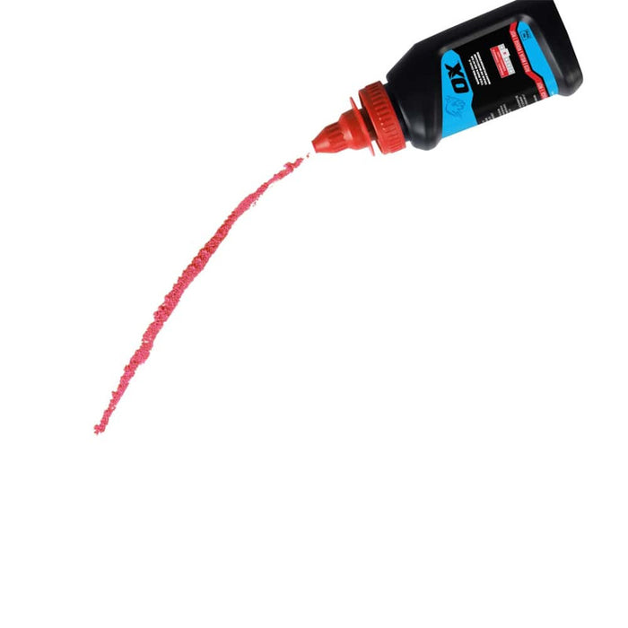 Ox Tools 8 Oz Permanent Red Marking Chalk - Permanence 3 - OX-P630805