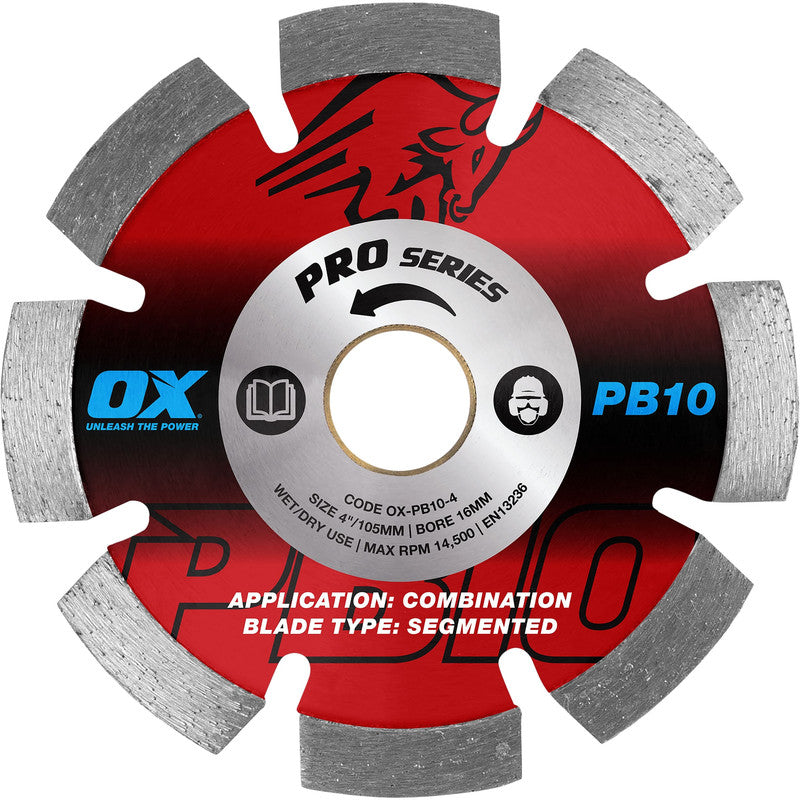 OX Tool Pro Segmented Combination Diamond Blade - Betontool ...