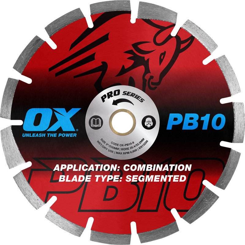 OX Professional PB10 Segmented Diamond Blade - Combination