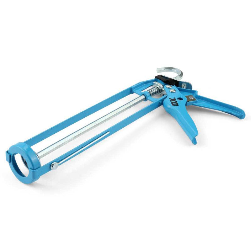 OX Tools 10-Ounce Tools Skeleton Caulk Gun | 10:1 Thrust Ratio