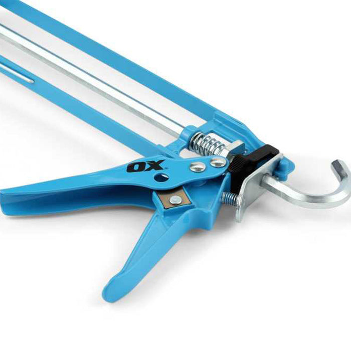 OX Tools 10-Ounce Tools Skeleton Caulk Gun | 10:1 Thrust Ratio