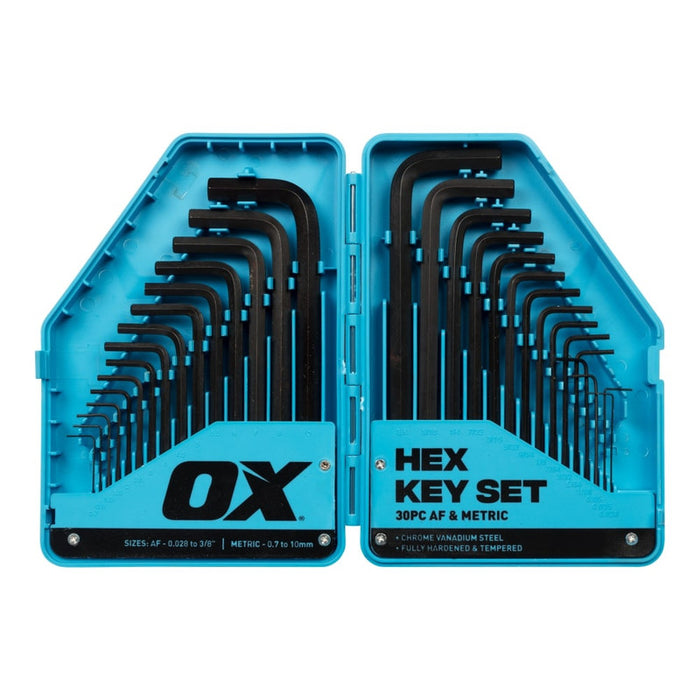 OX Tools Trade Hex Allen Key 30pc Set - OX-T322530
