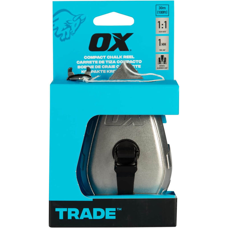 OX 30M 1:1 Aluminum Fine Line Chalk Reel OX-T630501