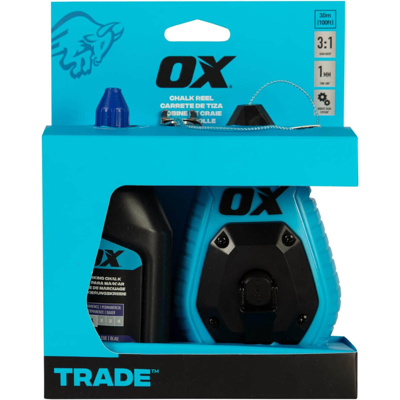 OX 30M 3:1 ABS Fine Line Chalk Reel Value Pack OX-T630601