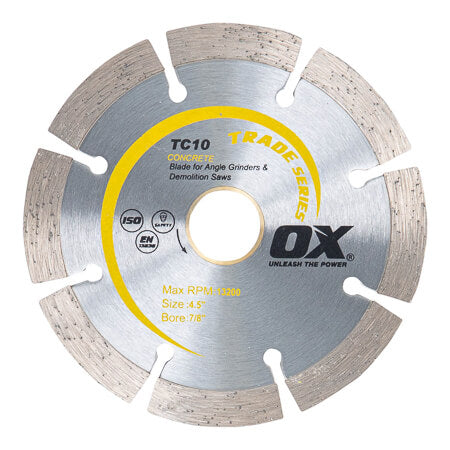 OX Premium Turbo Segmented Blade For Concrete/General Purpose