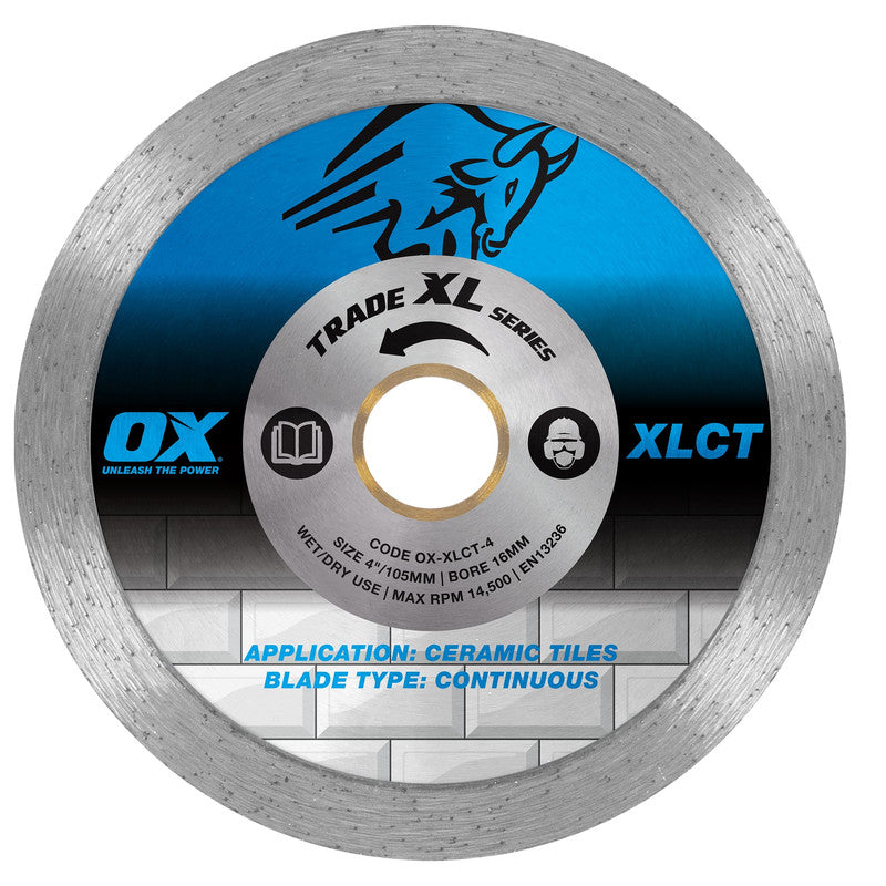 OX Trade XL Continuous Diamond Blade - Ceramic Tiles