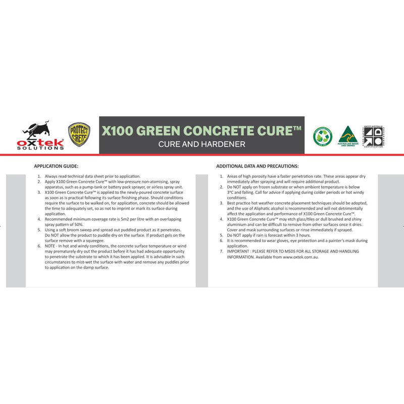 Oxtek Green Cure 5 Litre - X100-5