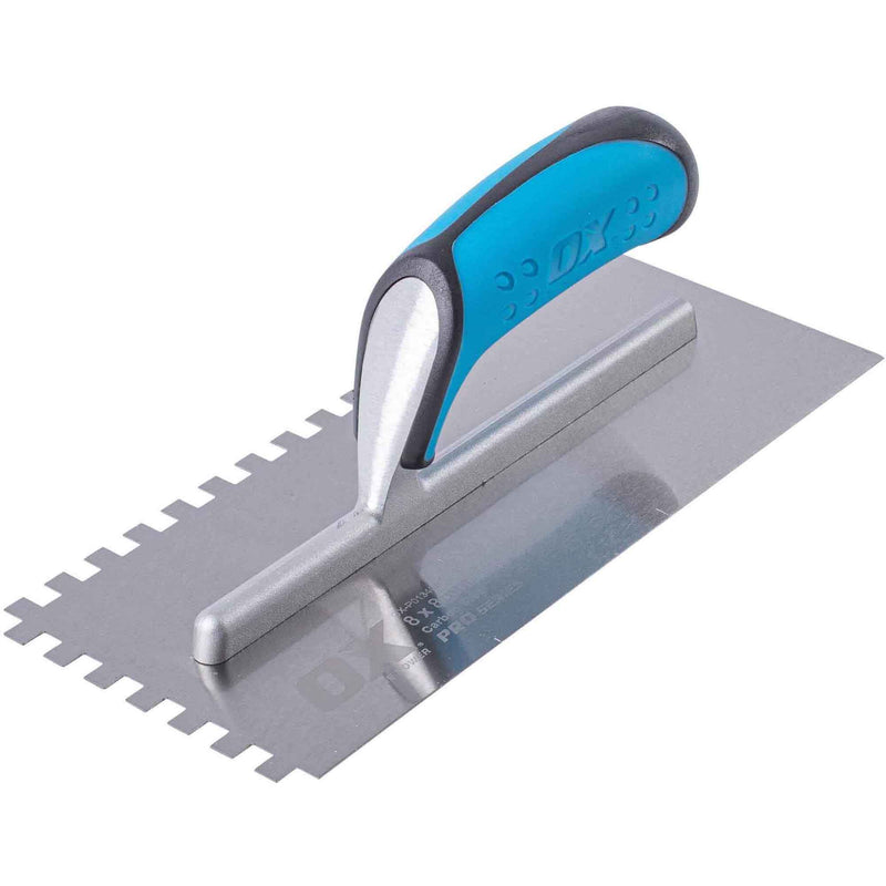 OX Tools Professional 12x12 Notch Trowel OX-P013412