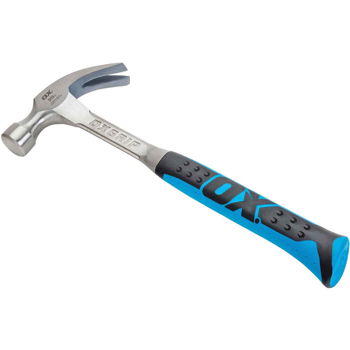 OX One Piece Steel Claw Hammer - OXGRIP Handle