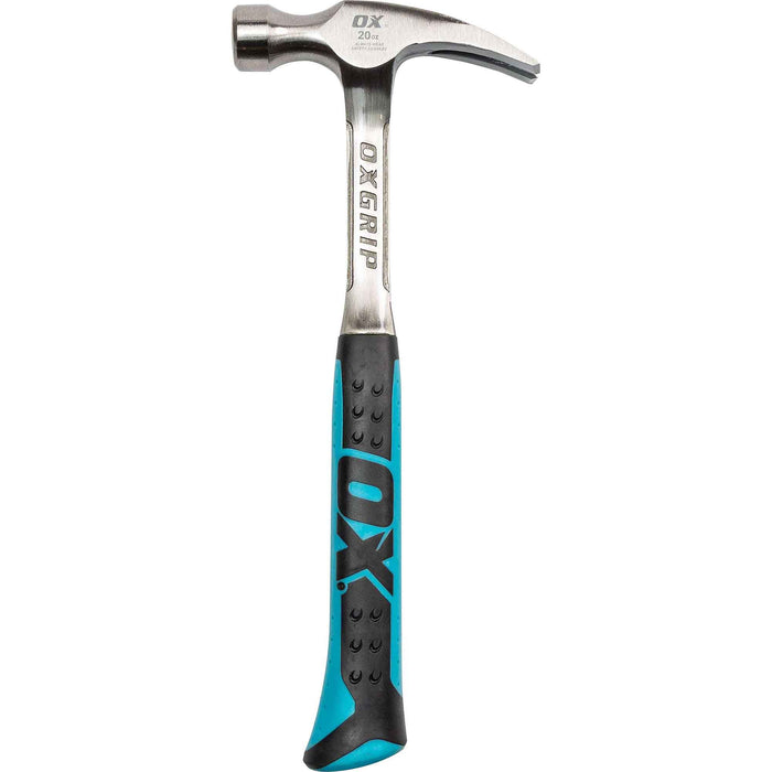 OX One Piece Steel Claw Hammer - OXGRIP Handle