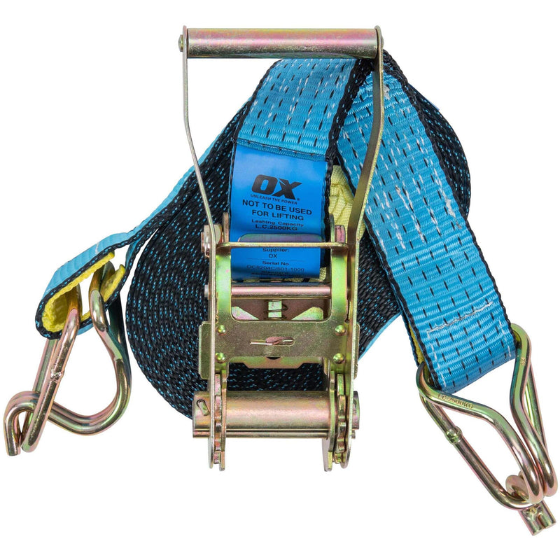 OX Professional Ratchet Tie Down Strap (50mm x 9M) OX-P201109