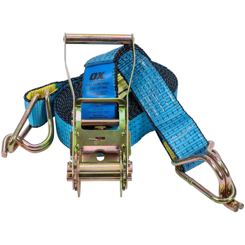 OX Professional Ratchet Tie Down Strap (50mm x 9M) OX-P201109