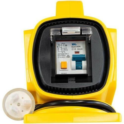 Ultracharge 10a 4way RCD Safety Power Block - UR100/4R - Betontools Australia