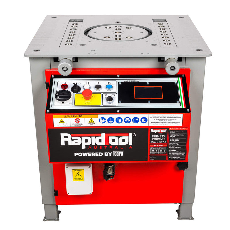 Rapidtool Premium 400-415V Heavy Duty 6-32mm Rebar Bender - PRB-32X