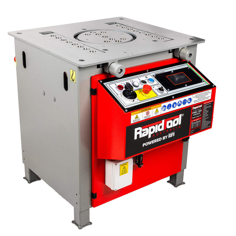 Rapidtool Premium 400-415V Heavy Duty 6-28mm Rebar Bender + 6-24mm Rebar Cutter - PRBC-28X