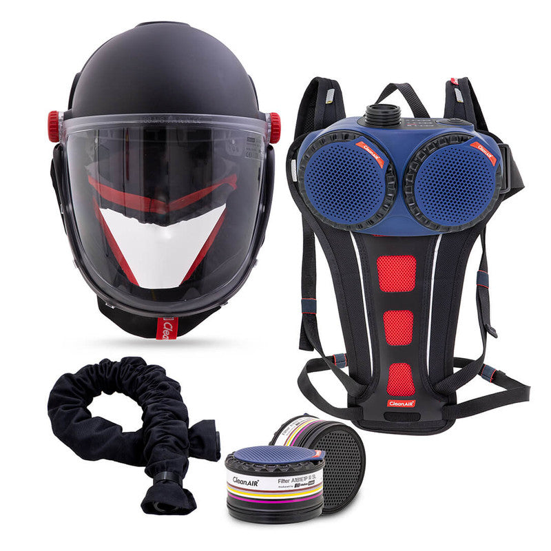 Maxisafe CleanAIR Smelter Kit with Backpack Harness, CA-40G with AerGO PAPR & ABEP Filters - R304198