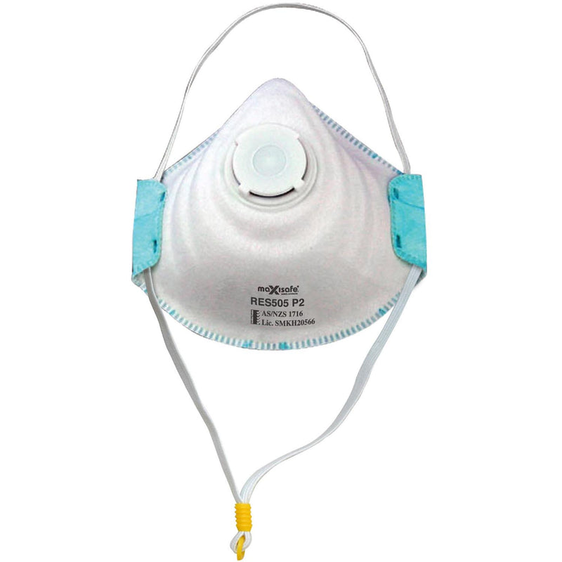 Maxisafe P2 Respirator with Valve & Active Carbon Filter RES505