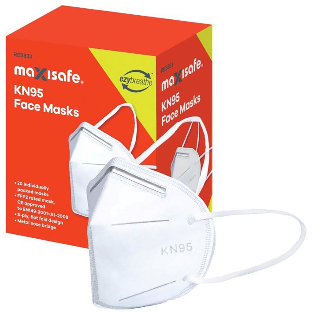 Maxisafe Flatfold Mask Earloops RES833 - Betontools — Betontools Australia