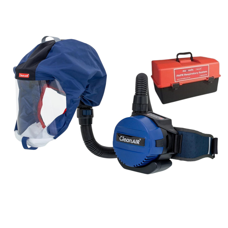 Maxisafe CleanAIR CA-1 Blue Short Hood & Basic PAPR Kit - RSH1133a-BL