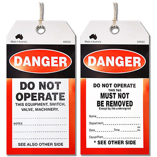 Maxisafe Safety Tag Danger Do Not Operate - SDT104