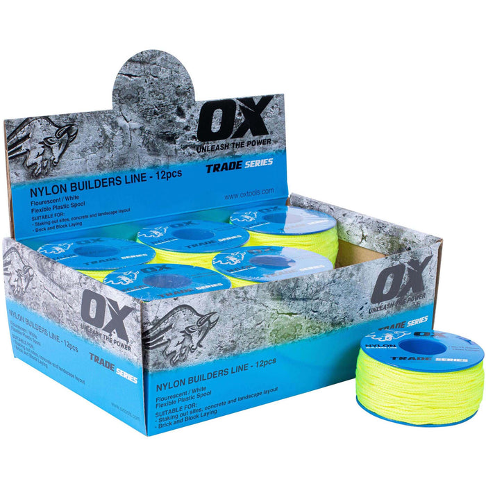 OX Trade 12# 100m Lime Builders Line