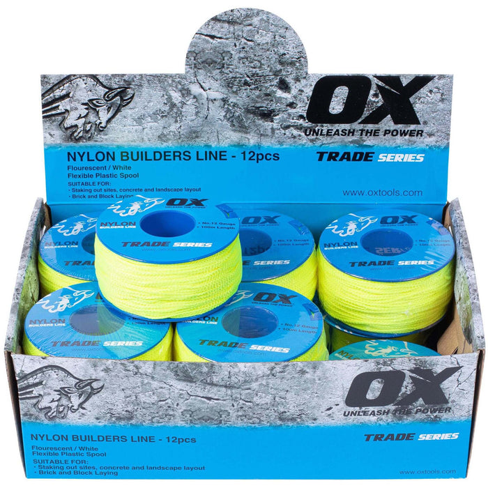 OX Trade 12# 100m Lime Builders Line