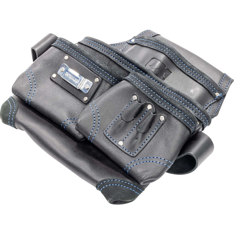 OX Trade Black Leather 6 Pocket Tool Pouch OX-T265602