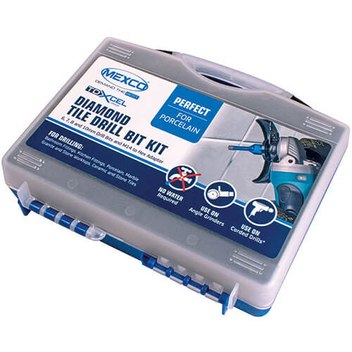 Mexco Wax Filled M14 Fit Tile Drill Kit - TDXCELKIT4