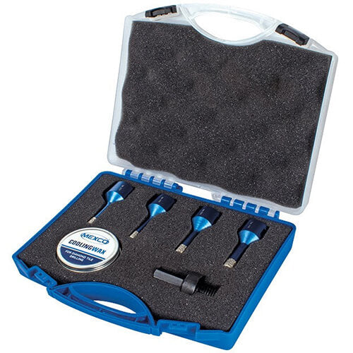Mexco Wax Filled M14 Fit Tile Drill Kit - TDXCELKIT4