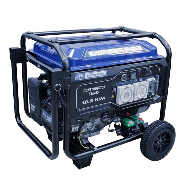 ITM 12.5kva Petrol Generator Construction, 10000 Watt Peak Electric Start with Remote