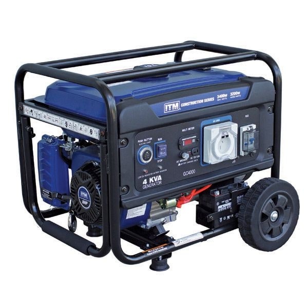 ITM 4kva Petrol Generator Construction, 3400 Watt Peak Electric Start with Remote