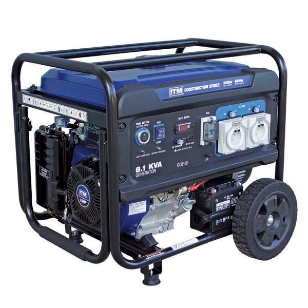 ITM 8.1kva Petrol Generator Construction, 6500 Watt Peak Electric Start with Remote