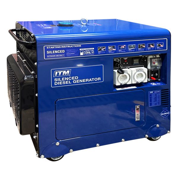 ITM Diesel Generator Silent Cabinet 6500w Peak Electric Start - TM524-6500S