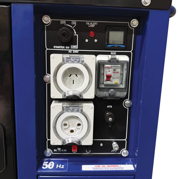 ITM Diesel Generator Silent Cabinet 8300w Peak Electric Start - TM524-8300S