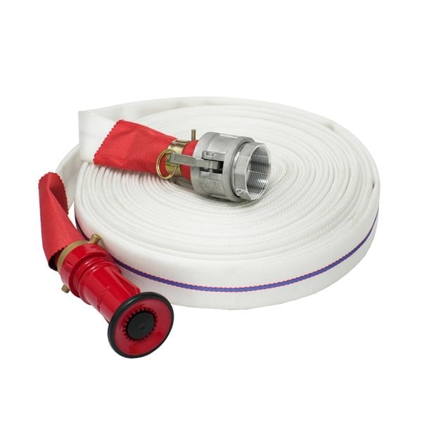 ITM Water Fire Fighting Hose Lay Flat 38mm X 20mtr with Cam Lock Fittings