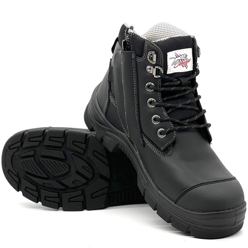 Maxisafe Cougar 6 Black Waterproof Upper Side Zip Boot - TORONTO