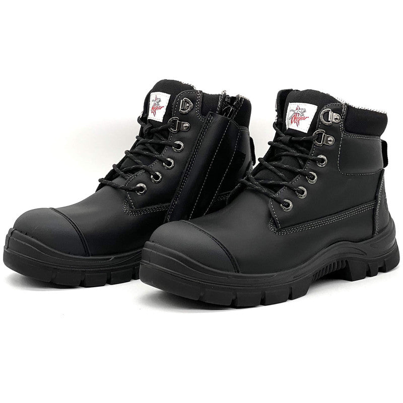 Maxisafe Cougar 6 Black Waterproof Upper Side Zip Boot - TORONTO