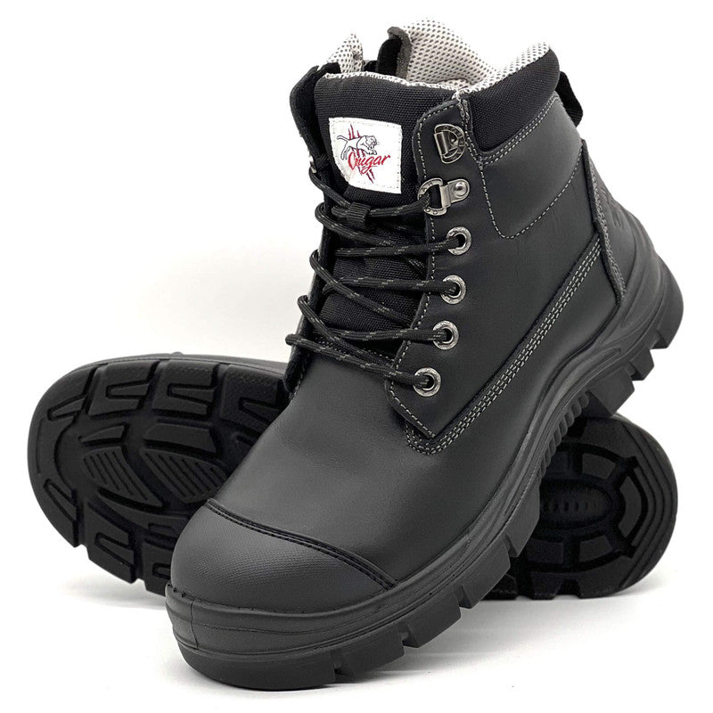 Maxisafe Cougar 6 Black Waterproof Upper Side Zip Boot - TORONTO